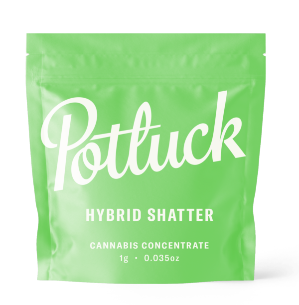 Potluck - Hybrid Shatter - cannabis Concentrate | CannaBudget Canada