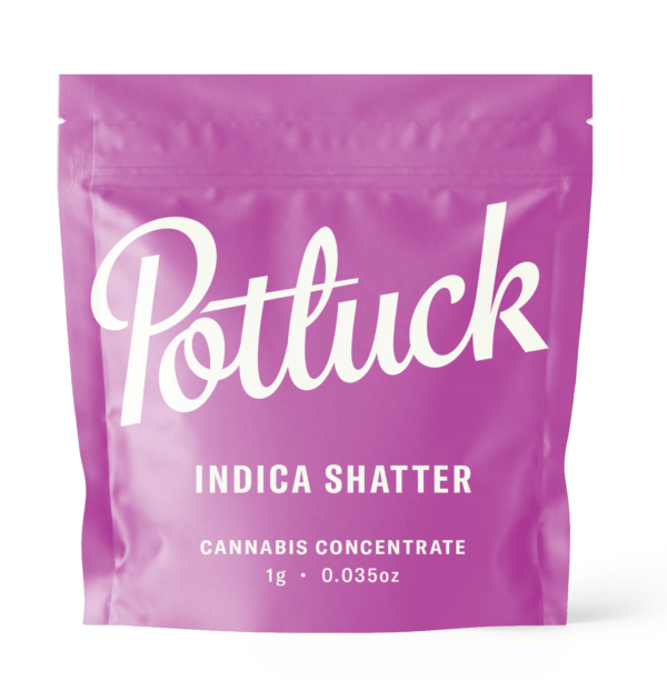 Potluck - Indica Shatter - cannabis Concentrate | CannaBudget Canada
