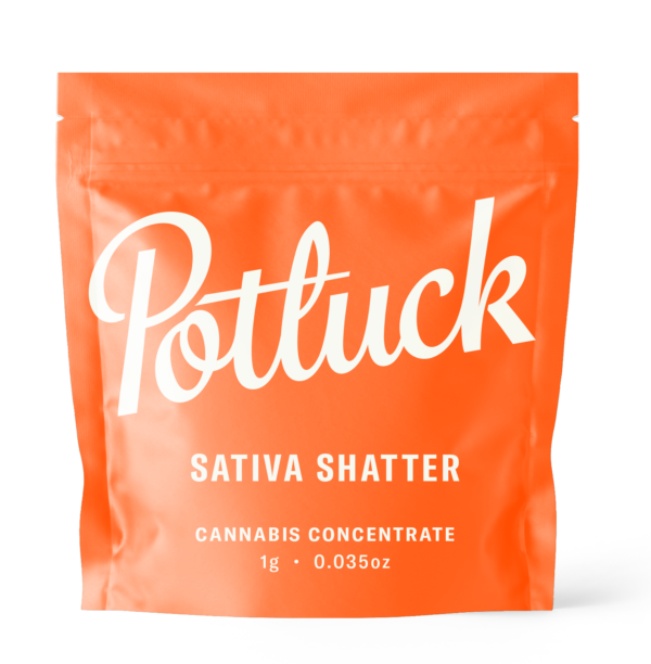 Potluck - Sativa Shatter - cannabis Concentrate | CannaBudget Canada