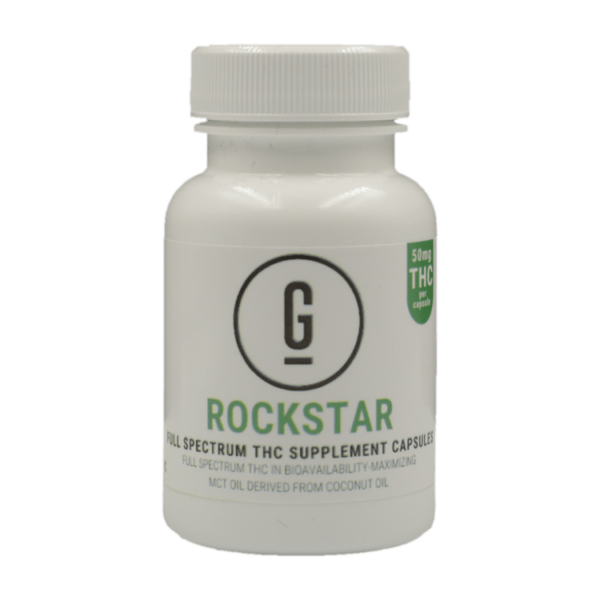 GRASS – THC Capsules – Rockstar – 50mg | CannaBudget Canada