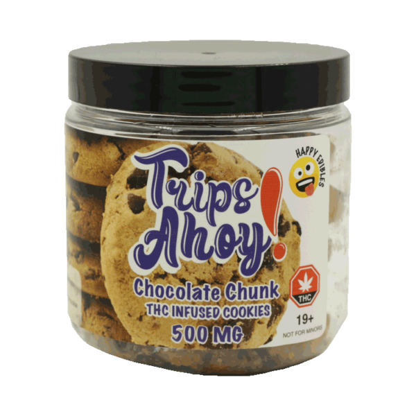 Trips Ahoy – Chocolate Chunk THC Infused Cookies – 500mg | CannaBudget Canada