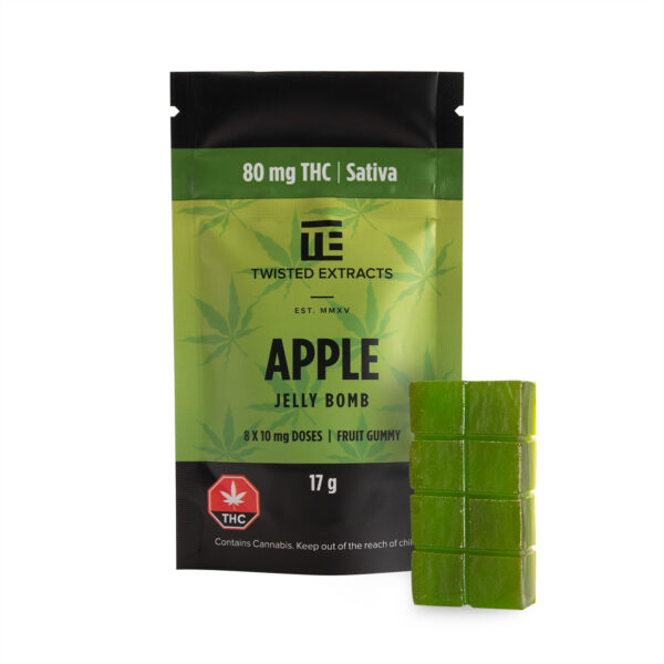 Twisted Extracts – Apple Jelly Bomb – Sativa – 80mg THC | CannaBudget Canada