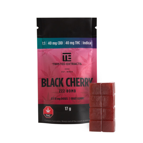 Twisted Extracts – Black Cherry 1:1 Zzz Bombs | CannaBudget Canada