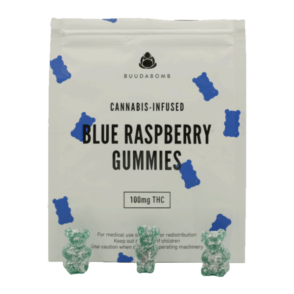 Buudabomb – Blue Raspberry Gummies – 100mg | CannaBudget Canada