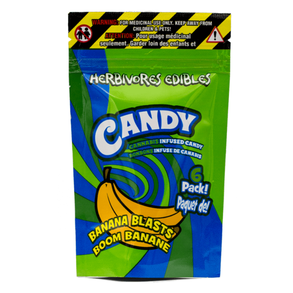Herbivores Edibles – Banana Blasts Gummies | CannaBudget Canada
