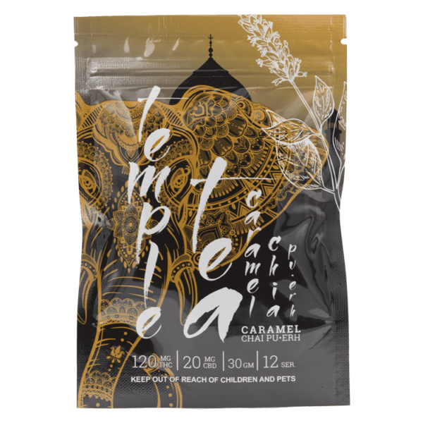 Temple Tea – Caramel Chai Pu-Erh 120mg THC | CannaBudget Canada