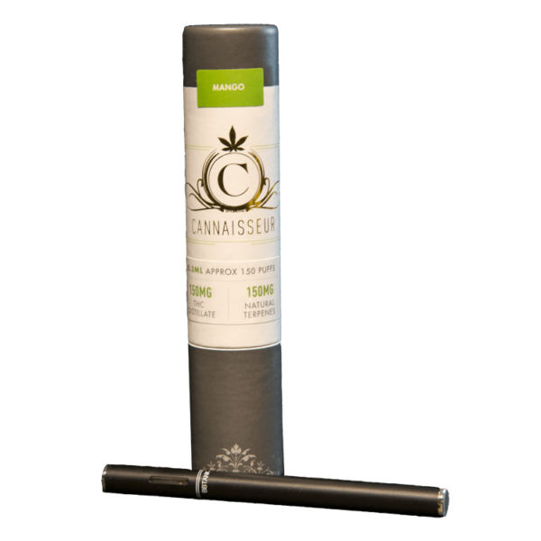 Cannaisseur – Disposable THC Distillate Pen – Mango 0.3ml | CannaBudget Canada