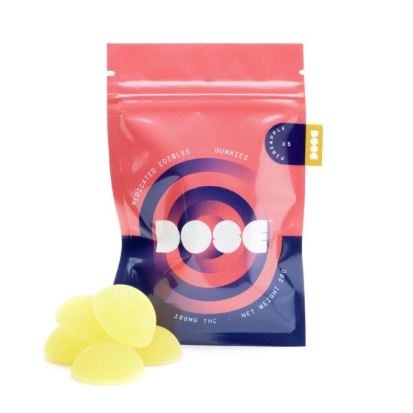 Dose Edibles Gummies – Pineapple | CannaBudget Canada