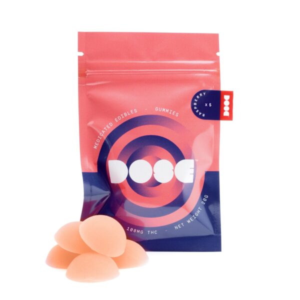 Dose Edibles Gummies – Raspberry | CannaBudget Canada