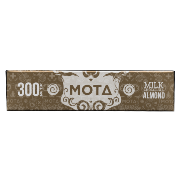 MOTA Edibles – Milk Chocolate Almond Bar – 300mg THC | CannaBudget Canada