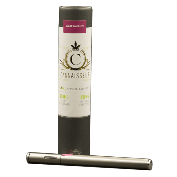 Cannaisseur – Disposable THC Distillate Pen – Watermelon 0.3ml | CannaBudget Canada