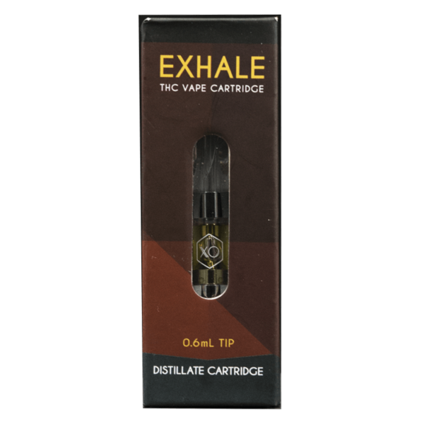 XO Exhale – THC Distillate Refill Cartridge – Banana Kush 0.6ml | CannaBudget Canada