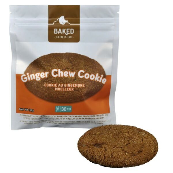 Baked Edibles – Cookie – Ginger Chew 30mg THC | CannaBudget Canada