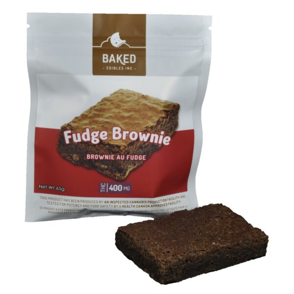 Baked Edibles – Fudge Brownie 400mg THC | CannaBudget Canada