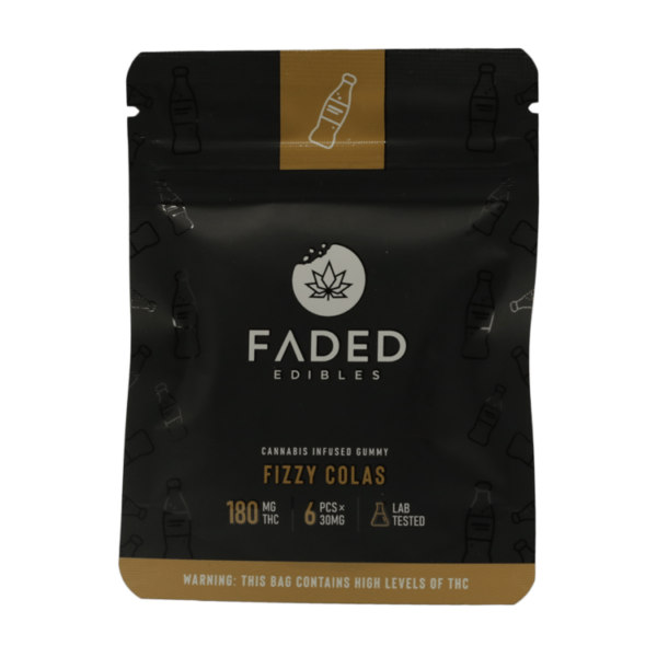 Faded Edibles – Fizzy Colas – 180mg | CannaBudget Canada