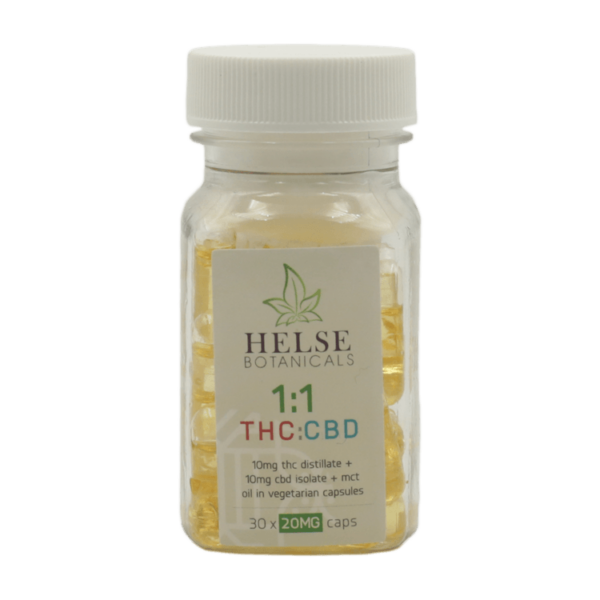 Helse Botanicals – 1:1 THC/CBD Capsules | CannaBudget Canada