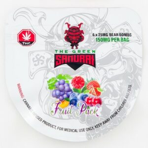 The Green Samurai – Fruit Pack Gummies – 150mg | CannaBudget Canada