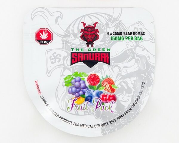 The Green Samurai – Fruit Pack Gummies – 150mg | CannaBudget Canada