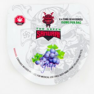 The Green Samurai – Grape Gummies – 150mg | CannaBudget Canada