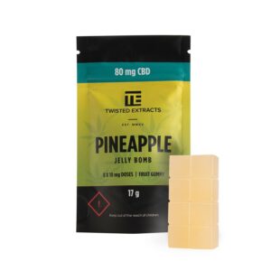 Twisted Extracts – Pineapple Jelly Bombs – CBD | CannaBudget Canada