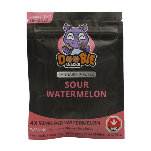 Doobie Snacks – CBD Sour Gummy Bears – 150mg CBD | CannaBudget Canada