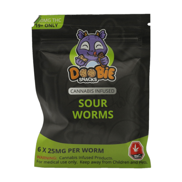 Doobie Snacks – CBD Sour Gummy Bears – 150mg CBD | CannaBudget Canada