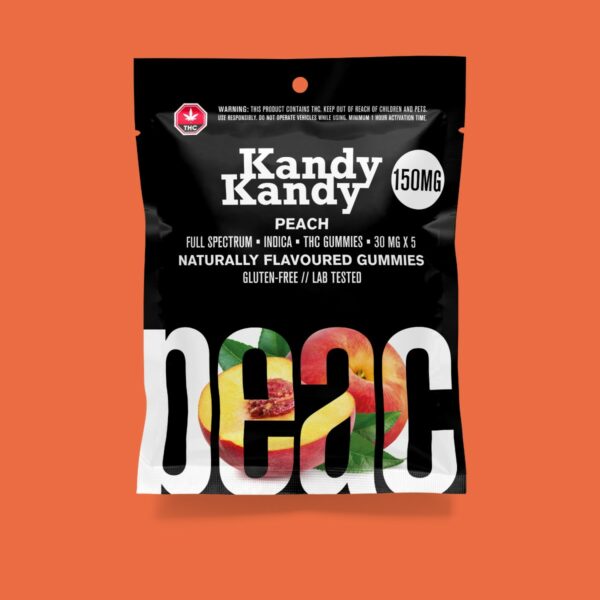 Kandy Kandy – Peach Gummies | CannaBudget Canada