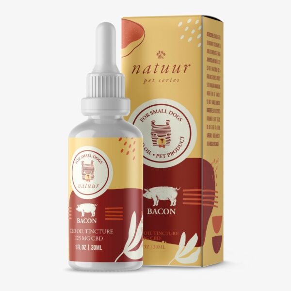 Natuur – Pet Series – CBD Oil For Small Dogs – Bacon Flavour – 125mg | CannaBudget Canada