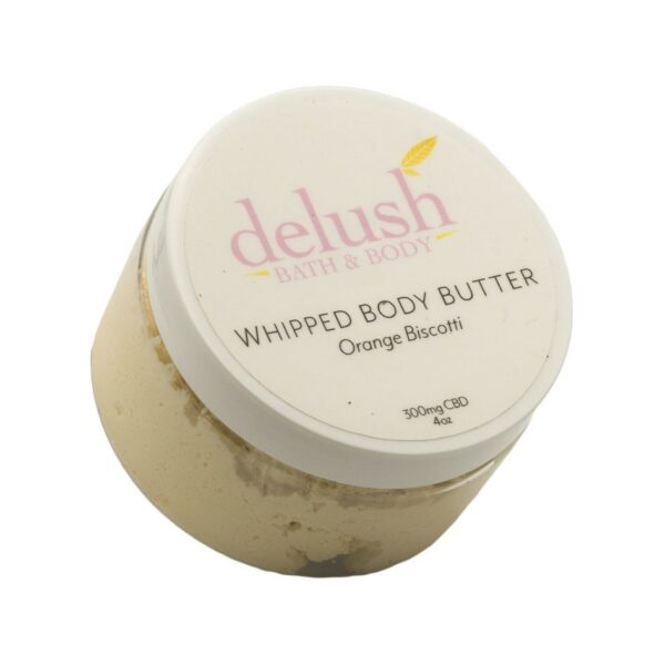 Delush Bath and Body – Whipped Body Butter – Orange Dreamsicle 300mg CBD | CannaBudget Canada