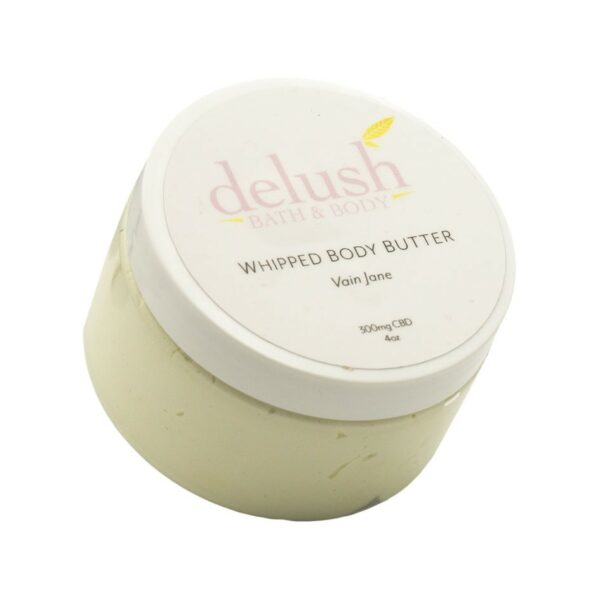 Delush Bath and Body – Whipped Body Butter – Vain Jane 300mg CBD | CannaBudget Canada