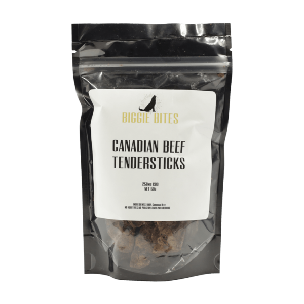 Biggie Bites – Canadian Beef Tendersticks – 250mg CBD | CannaBudget Canada