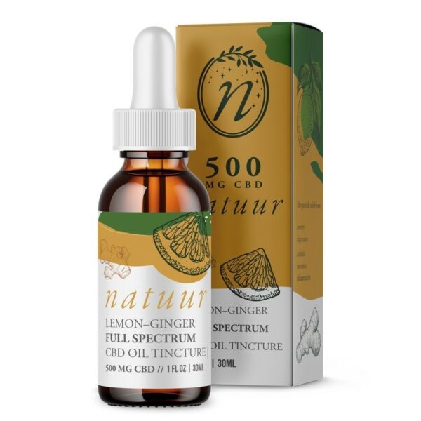 Natuur – Full Spectrum CBD Oil Tincture – Lemon Ginger – 1000mg | CannaBudget Canada