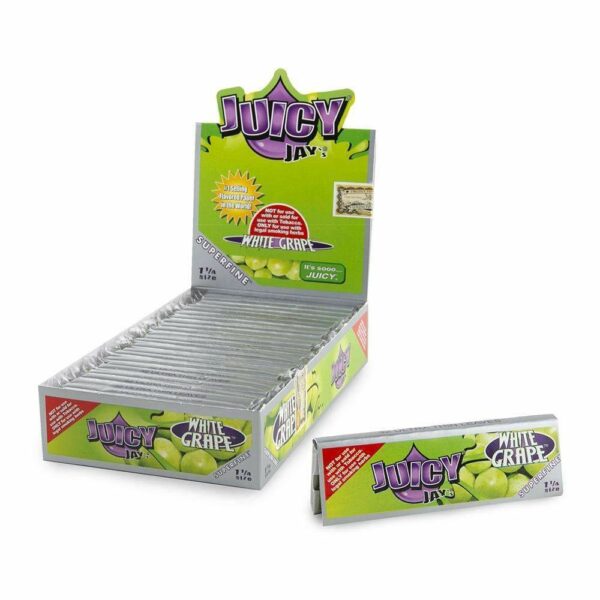Juicy Jay’s – Hemp Papers (1.25 inch) – White Grape | CannaBudget Canada