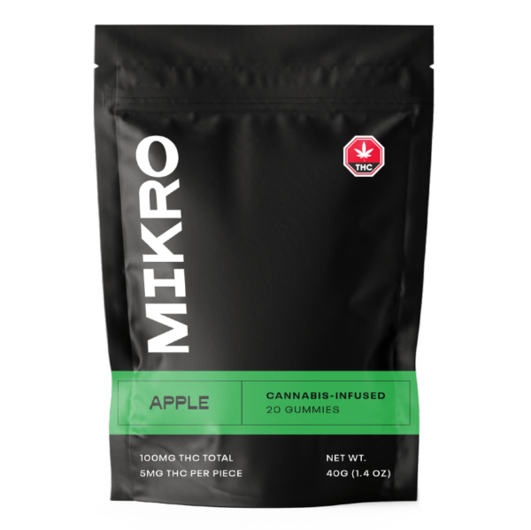 Mikro – THC Gummies – 100mg THC – Apple | CannaBudget Canada