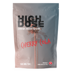 High Dose – cannabis Infused Gummies – Cherry Cola – 500mg/1500mg | CannaBudget Canada