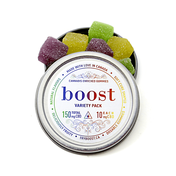 Boost – CBD Variety Pack Gummies – 150mg | CannaBudget Canada