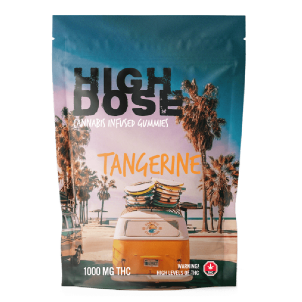 High Dose – cannabis Infused Gummies – Tangerine – 1000mg/1500mg | CannaBudget Canada