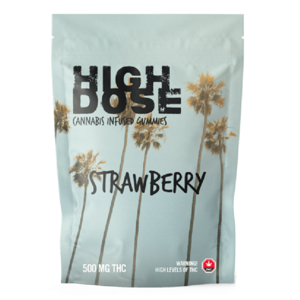 High Dose – cannabis Infused Gummies – Strawberry – 500mg/1000mg | CannaBudget Canada