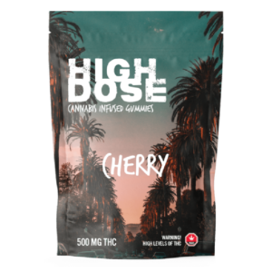 High Dose – cannabis Infused Gummies – Cherry – 500mg/1000mg | CannaBudget Canada