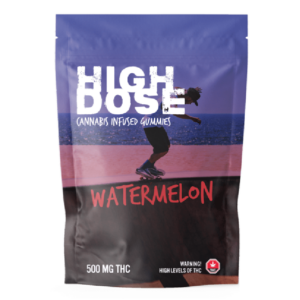 High Dose – cannabis Infused Gummies – Watermelon – 500mg/1000mg | CannaBudget Canada