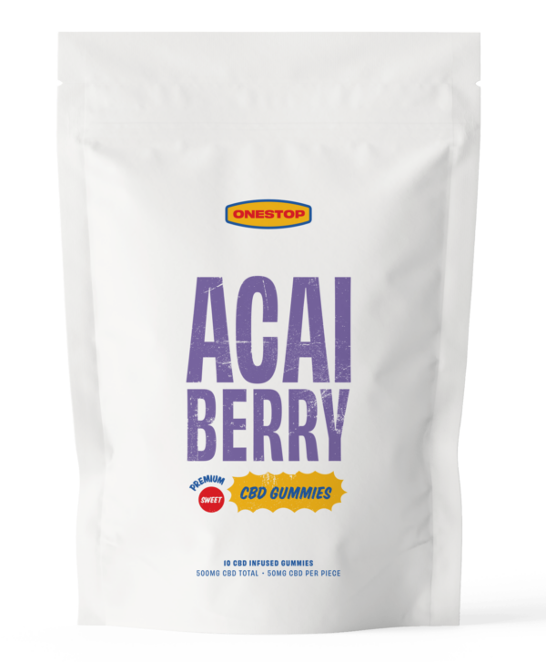 OneStop – Açai Berry CBD Gummies 500mg | CannaBudget Canada