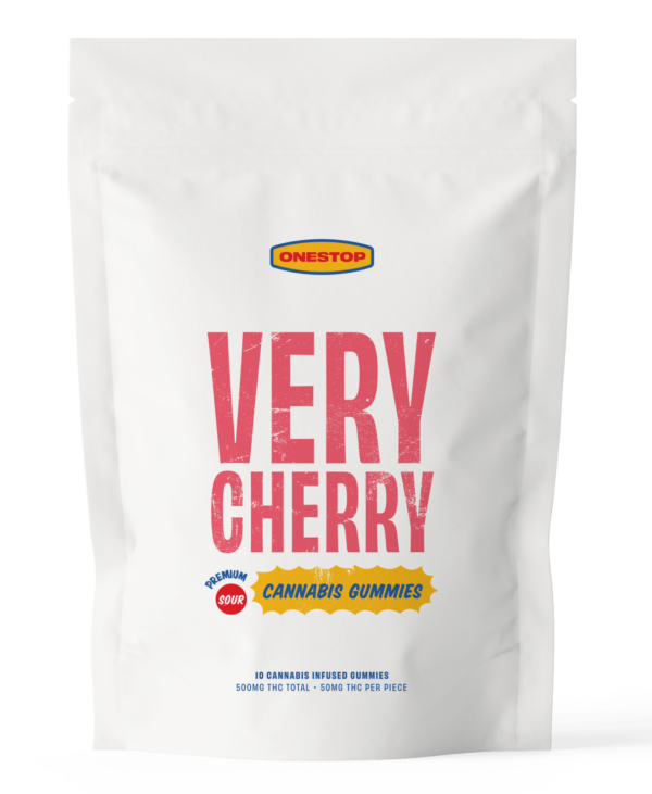 Onestop – Very Cherry THC Gummies 500mg | CannaBudget Canada