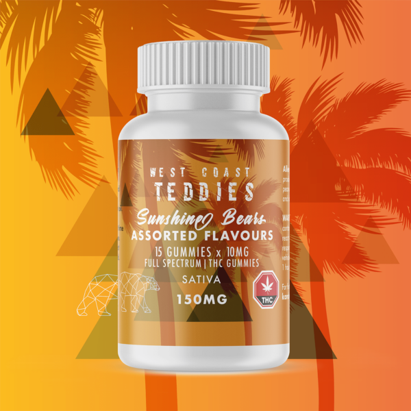 West Coast Teddies – Sunshine Bears – Sativa (150mg) | CannaBudget Canada