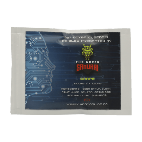 The Green Samurai – Shroom Gummies – Grape – 3g | CannaBudget Canada