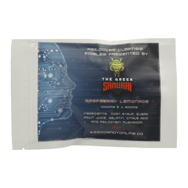 The Green Samurai – Shroom Gummies – Raspberry Lemonade – 1g | CannaBudget Canada