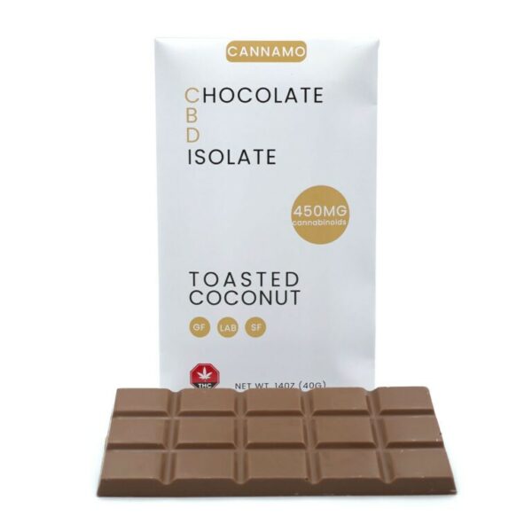 Cannamo – CBD Chocolate Isolate – 450mg – Toasted Coconut | CannaBudget Canada